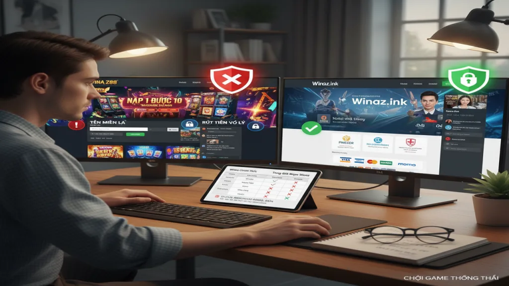 Nhận biết trang lừa đảo Winaz