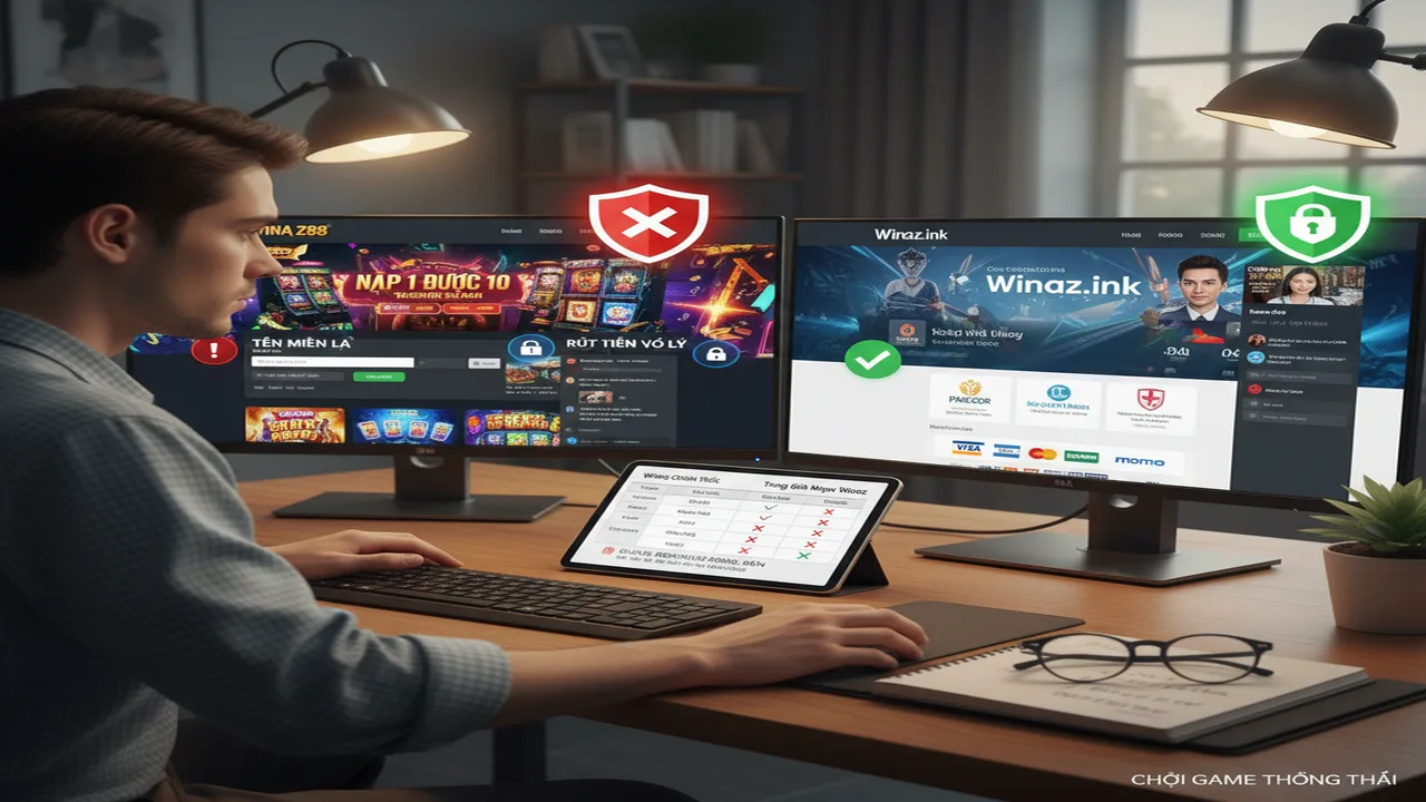 Nhận biết trang lừa đảo Winaz